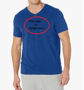 T-shirt à manches courtes pour hommes, col en V coupe ajustée, impression personnalisée de haute qualité, meilleure qualité, t-shirt pas cher de Bd - Product Image 5