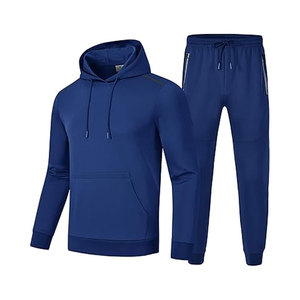 ชุดวอร์ม2ชิ้นสำหรับผู้ชายชุดวอร์มแบบมีฮู้ดและกางเกงวิ่งชุดวอร์มแฟชั่นสำหรับนักกีฬา - Product Image 2