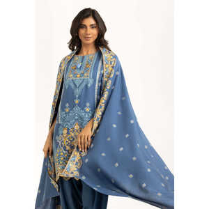 Conjunto de Traje de Pashmina Bordado de 3 Piezas para Mujer IUSTKSD-1220 - Product Image 5