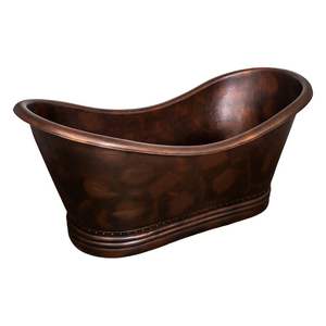 Bañera de Cobre de Estilo Vintage para Baños con Temática Histórica que Ofrece un Aspecto Real y Elegancia Clásica - Product Image 2