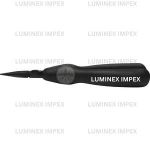 Alicates de Punta de Aguja de Precisión de Acero Inoxidable Lindstrom RX-7891, Mandíbula Dentada, Seguros para ESD, Mango Ergonómico de 6.24 Pulgadas, Color Negro - Product Image 3