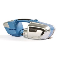 Machine à cerclage portable pour sangles plastiques et acier, entièrement automatique à fusion à chaud, avec tendeur sans boucle pour le regroupement et le serrage