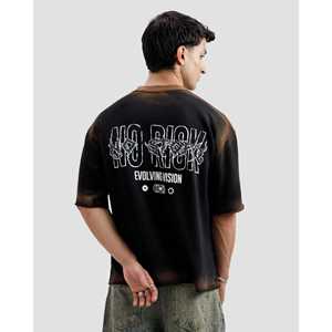 เสื้อยืดผ้าฝ้ายแท้ 100% ขอบดิบ ไม่มีการตัดเย็บแบบซับใน  ลายพิมพ์สไตล์คัทเซว  เนื้อผ้าเจอร์ซีย์หนา พิมพ์ลายด้วยเทคนิคซิลค์สกรีน - Product Image 2