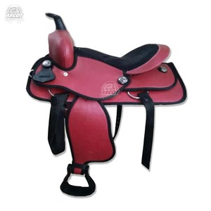Sillines de caballo occidentales de cuero sintético ligero más vendidos todos los colores con asiento de gamuza - Product Image 5