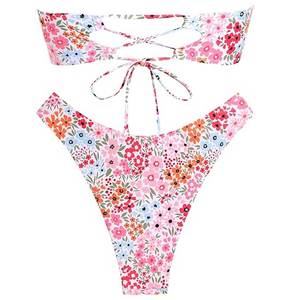 2025 nouveauté femmes deux pièces Bikinis et ensembles de vêtements de plage logo personnalisé vêtements de plage femmes Push up Bikini fille maillot de bain - Product Image 2