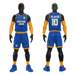 Tenue de basketball pour équipe, uniforme de basketball 100% polyester pour hommes - Product Image 1