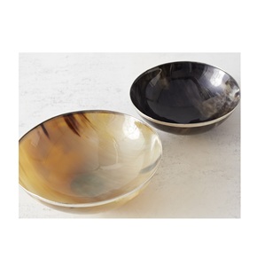 Tazón para Pasta o Fideos para Mesa de Comedor, Tazón de Cuerno de Búfalo 100% Natural, Tazón de Cuerno Redondo de Muy Buena Calidad, Logotipo Personalizado - Product Image 2