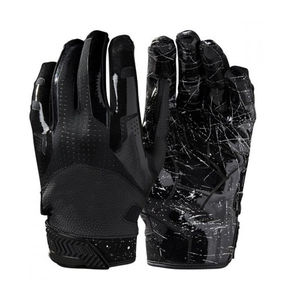 Nouveauté 2024, gants de football américain professionnels personnalisés, respirants, à doigts entiers, antidérapants, en cuir personnalisé - Product Image 1