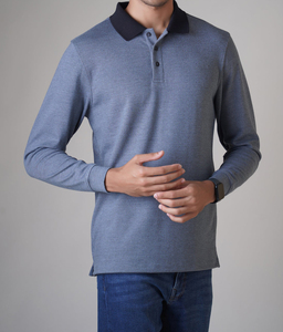 เสื้อโปโลสำหรับผู้ชายและผู้หญิงเสื้อฟิตเนสแบบลำลองสีพื้น240 GSM พิมพ์ลายปักดีไซน์ว่างเปล่าโลโก้ตามสั่ง - Product Image 4