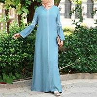 Abaya de Dubaï à manches chauve-souris pour femmes, couleur unie, design ample, style turc, taille unique, robe musulmane, vêtements, robes musulmanes