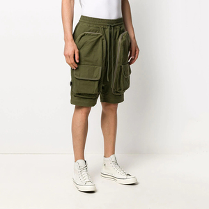 Nouveau design 2025 hommes 100% coton kaki deux côtés Cargo soufflets poches Shorts taille haute Cargo Shorts hommes shorts service oem - Product Image 3