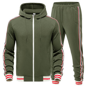 Chándal de lana de algodón 100% pesado informal de invierno de proveedor OEM personalizado conjunto de Sudadera con capucha para hombre 450 GSM Kangaroo Pocket Low MOQ - Product Image 2