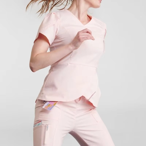 2025 été hôpital haut et pantalon ensemble Scrubs uniformes ensembles parfait à manches courtes uniforme médical - Product Image 6