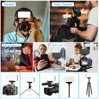 Vente chaude mini portable batterie intégrée rechargeable photographie lumière ordinateur vidéo téléphone portable selfie LED anneau lumière de remplissage