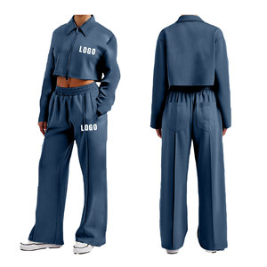 Chaqueta corta ligera de talla grande para mujer, chándal y chaqueta de manga larga, chándal estampado para exteriores para adultos - Product Image 2