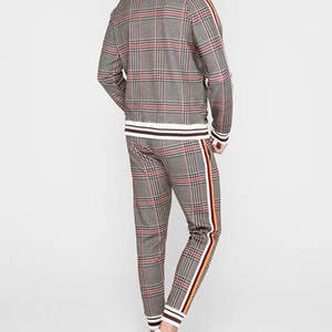 Venta caliente Skin Friendly Sleeping Set Custom Men's Full-Zip Transpirable Jogging Chándal Set Chándales de manga larga 2025 - Product Image 2