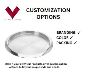 Plateau de bar en acier inoxydable, apportez de l'élégance à votre bar avec un plateau, plateau Bar Mate, plateau Serve Pro, plateau pour cocktails 40 CM - Product Image 3