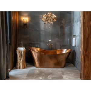 La bañera de cobre más vendida desarrolla una patina única a lo largo del tiempo, lo que garantiza que ninguna bañera se ve exactamente igual a la otra. - Product Image 6