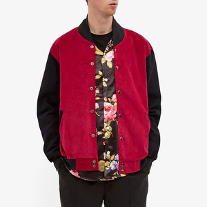 Custom <b>Men's</b> Winter <b>Jacket</b> High Quality <b>Corduroy</b> Varsity Baseball Style Velvet Winter Bomber CollegeBaseballjacket for <b>men</b> - Product Image 2