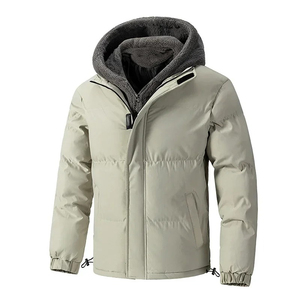 Cárdigan cálido de invierno para hombre, chaquetas acolchadas, moda para hombre, prendas de punto con forro polar, suéteres, cárdigan, abrigos, Chaqueta de punto cortavientos para hombre - Product Image 6