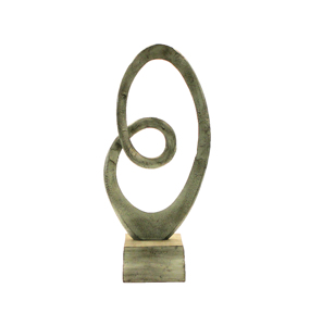 Sculpture abstraite moderne en acier inoxydable d'apparence luxueuse pour la décoration de la maison, la décoration de bureau, la décoration intérieure de luxe, ornement d'art - Product Image 3