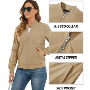 Blouson bombardier pour femmes de fabrication professionnelle Blouson bombardier pour femmes d'approvisionnement direct d'usine blouson bombardier pour femmes personnalisé - Product Image 4