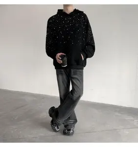 Diseños de transferencia bordados brillantes diamantes de imitación de alta calidad personalizados para camisas y sudaderas con capucha de Hombre Ropa con estampado de piedra - Product Image 4