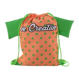 กระเป๋าเด็ก CreaDraw T แบบมีเชือกผูก ปรับแต่งได้ สำหรับสินค้าส่งเสริมการขาย - Product Image 3