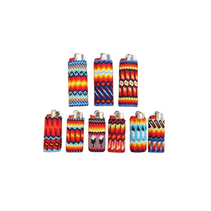 Couvercle de briquet de perles de rocaille faites à la main élégant et léger purement fait à la main pour une utilisation accessoire accepter Logo et design personnalisés - Product Image 1