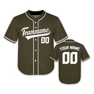 Custom Button Baseball Jersey for <b>Men</b> Women Youth Printed Team Name and Number Hip Hop Sportswear T <b>Shirt</b> for Summer Sports - Product Image 4