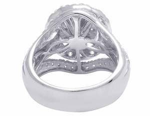 Halo Style Moissanite Round Diamond In S925 Sterling Silver Engagement Wedding Gift <b>Ring</b> For Women - Product Image 5