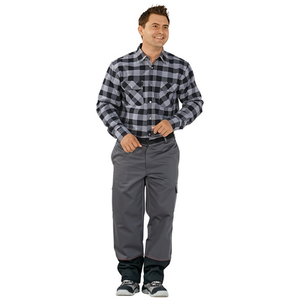 Pantalon de soudeur pour homme, taille 46, couleur gris/noir, pantalon de protection pour le soudage - Product Image 2