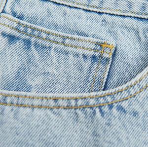 Pantalones cortos vaqueros de gran tamaño para hombre, ropa de calle rasgada, ropa de hombre desgastada, pantalones vaqueros de algodón, pantalones cortos lavados ligeros - Product Image 5