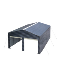 Abri de voiture en acier galvanisé robuste 20x20x12 pieds avec toit imperméable pour le stationnement et le stockage de véhicules en extérieur