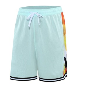 Short de basket-ball d'été pour hommes Short de course à taille élastique sociale de haute qualité 2 couleurs Vêtements de sport Short d'entraînement - Product Image 4