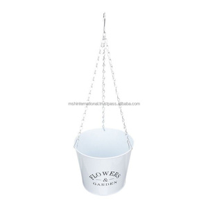 Jardinière murale décorative pot de fleur suspendu pour balcon pot de fleur suspendu en métal pour le jardin - Product Image 5