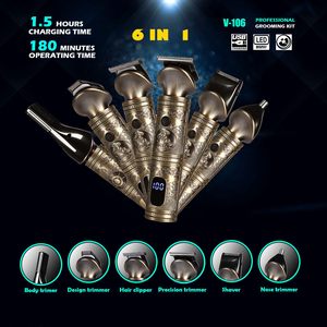 Recortadora de Barba Inalámbrica para Hombre, Afeitadora Eléctrica y Kit de Cuidado Personal, 22 Piezas, Impermeable, Todo en Uno, para Uso en Autocaravanas - Product Image 3