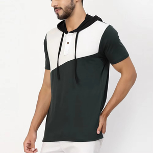 Haute qualité hommes hiver coton polaire à capuche T-Shirt en gros léger respirant vêtements de sport décontracté mode personnalisable - Product Image 5
