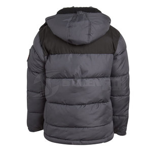 OEM servicio hombres burbuja chaqueta Stand Collar tamaño personalizado con capucha a prueba de viento ligero al por mayor - Product Image 3