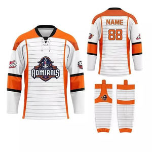 Ensemble d'uniformes de hockey sur glace d'équipe sublimés pour femmes Chaussettes et maillots de hockey sur glace en gros - Product Image 3