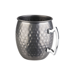 Taza de acero taza de vaso grabada con asa para artículos de fiesta hechos a mano y restaurantes y venta - Product Image 2