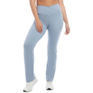 Leggings de yoga taille plus personnalisés à carreaux uniques pour femmes taille élastique respirante écologique contrôle du ventre athlétique course à pied extensible - Product Image 6