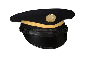 Casquette d'uniforme de la marine personnalisée, couvre-chef brodé à la main, insigne en argent, qualité supérieure fabriqué au Pakistan - Product Image 3