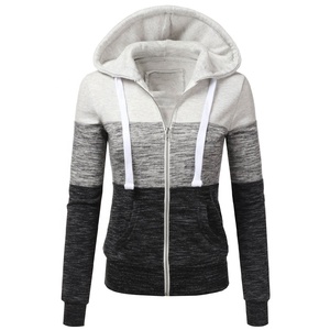 OEM Full Zipper Hoodie <b>Thermal</b> <b>Women</b> casual streetwear Drop Shoulder figures breathable Eco friendly hoodies Knitted - Product Image 2