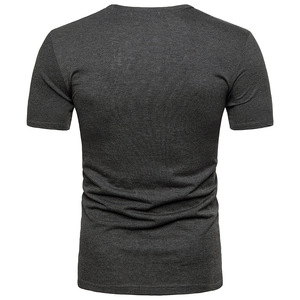 เสื้อยืดแขนสั้นทรงหลวมสำหรับผู้ชาย,เสื้อยืดแฟชั่นสไตล์ลำลองกีฬาสีเข้าชุดสำหรับฤดูร้อนสินค้าใหม่ปี2022 - Product Image 5