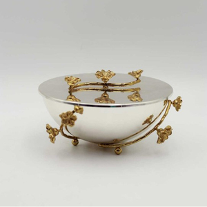 Brûleur Bakhoor chic du Moyen-Orient en métal décoratif plaqué or brillant de luxe de conception de forme de branche d'arbre standard - Product Image 5