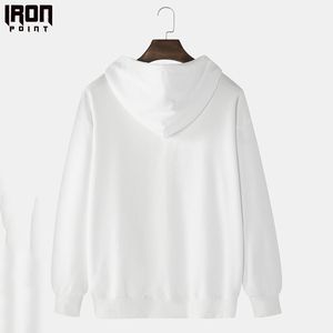 Sweat à capuche d'hiver pour hommes de la meilleure qualité, vêtements de sport décontractés de conception OEM, technique de teinture unie, vente en gros personnalisée à bas prix - Product Image 2