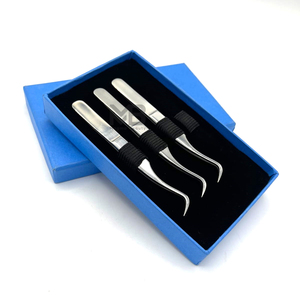 Pinzas de alta calidad Cajas de tarjetas de embalaje Cajas hechas a mano con serigrafía Cajas de todos los colores personalizados para pinzas de pestañas - Product Image 5