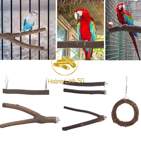 100% ไม้เกาะนกของเล่นไม้ธรรมชาติสำหรับนกขายส่งจากซาร่า + 84 298 415 797 - Product Image 6