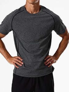 Vêtements de fitness 100% coton T-shirts pour hommes Prix de gros de haute qualité T-shirts avec logo sur mesure pour hommes - Product Image 5